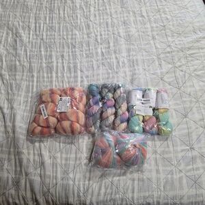 Multicolor Yarn Set for Fiber Arts